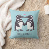 Schattige Pinguïns die Kussen, Partner voor het Le Kussen (Deken)
