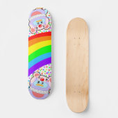 Schattige pinguïns en regenboogskateboard persoonlijk skateboard (Voorkant)