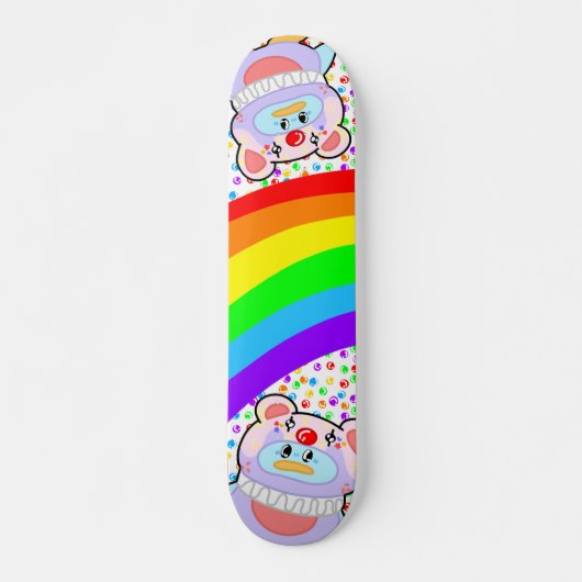Schattige pinguïns en regenboogskateboard persoonlijk skateboard (Voorkant)