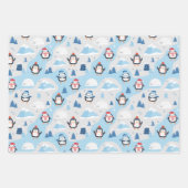 Schattige Pinguïns Inpakpapier Vel (Voorkant)
