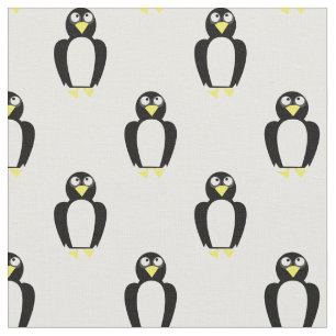 Schattige Pinguïns Kinderen Baby Nursery Wit Stof