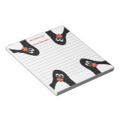 schattige pinguïns notitieblok (Schuin)