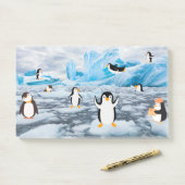 schattige pinguïns op Antarctica-ijs Post-it® Notes (Op bureau)