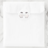 Schattige Pinguïns Paar Happy Penguins Sticker (Tas)