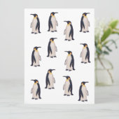 Schattige Pinguïns Patroon (Staand voorkant)