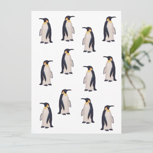 Schattige Pinguïns Patroon (Staand voorkant)