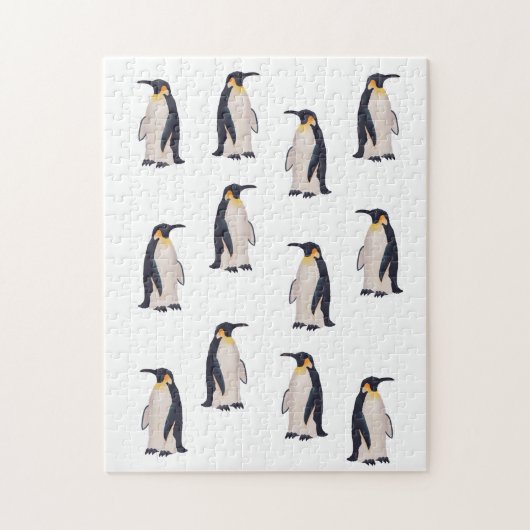 Schattige Pinguïns Patroon Legpuzzel (Verticaal)