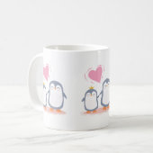 schattige pinguïns uit liefde koffiemok (Voorkant links)