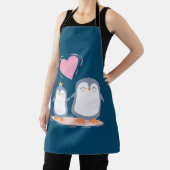 schattige pinguïns uit liefde schort (Insitu)