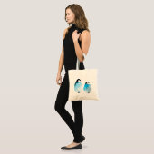 Schattige pinguïns waterverf tote bag (Voorkant (model))