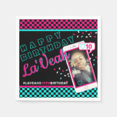 Schattige Pink|Blue Social Media| Telefoonfoto Servet (Voorkant)