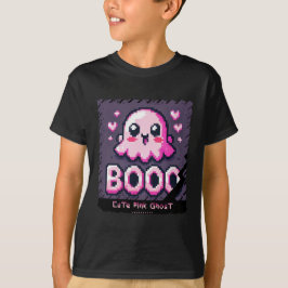 Schattige Pink Ghost: Sweet and Spooky -tshirt boy T-shirt