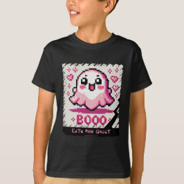 Schattige Pink Ghost: Sweet and Spooky -tshirt boy T-shirt