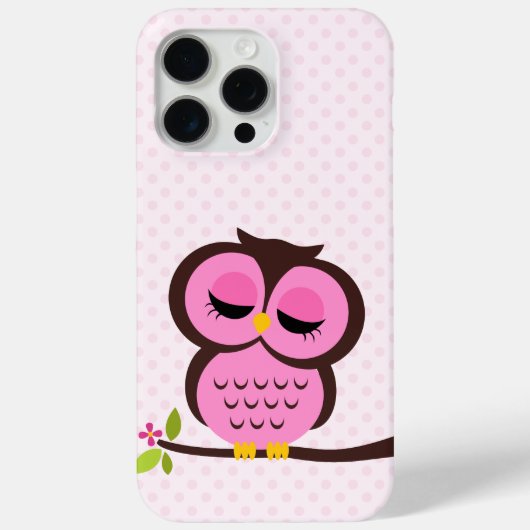 Schattige Pink Owl Hoesje voor de iPhone 5 (Achterkant)