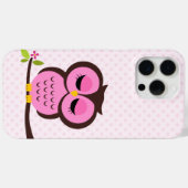 Schattige Pink Owl Hoesje voor de iPhone 5 (Achterkant (horizontaal))