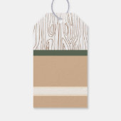 Schattige Pink Owl Woodland Forest Baby shower Cadeaulabel (Achterkant)