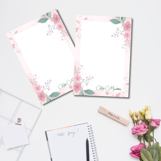 Schattige Pink Sakura Post-it® Notes