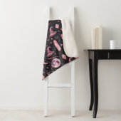 Schattige Pink Witchy Sherpa Deken (In situ)