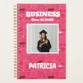 Schattige Pinky Girly College Student Custom Acade Planner (Voorkant)