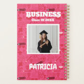 Schattige Pinky Girly College Student Custom Acade Planner (Achterkant)
