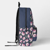  schattige pioenbloem bedrukte rugzak (Links)