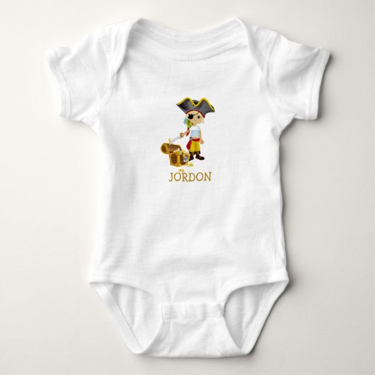 Schattige piraat Baby Romper (Voorkant)