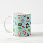 Schattige Piraat Jongens en Meisjes Schat Koffiemok (Links)