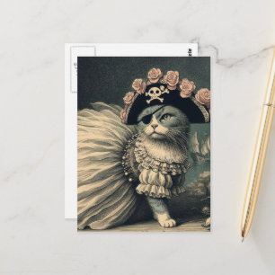 Schattige Piraat Kat Briefkaart