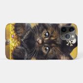 Schattige piraat kitten met gouden schat Case-Mate iPhone case (Achterkant (horizontaal))