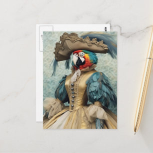 Schattige Piraat Papegaai Briefkaart