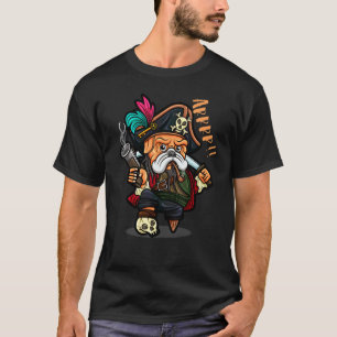 Schattige Piraat Pugg Gaat Arrr Boekanier Puppy Pi T-shirt