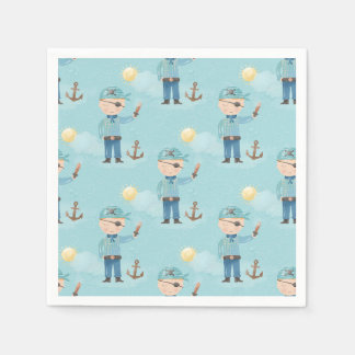 Schattige Pirate Boy Paper Servet