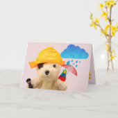 Schattige Piratenhond Beterschap Kaart (Gele Bloem)