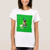 Schattige Pit Bull Dog Pet St. Patrick's Day w Clo T-shirt (Voorkant)