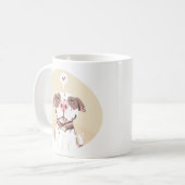 Schattige Pit Bull Koffiemok (Voorkant links)