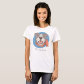 Schattige Pit Bull T-shirt (Voorkant volledig)
