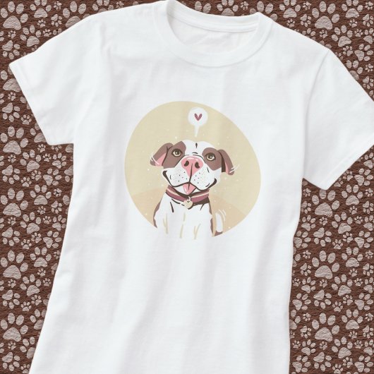 Schattige Pit Bull T-shirt