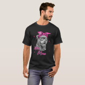 Schattige Pittie Moeder Grappige Amerikaanse Pitbu T-shirt (Voorkant volledig)