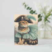 Schattige Pituat Kat Briefkaart (Staand voorkant)