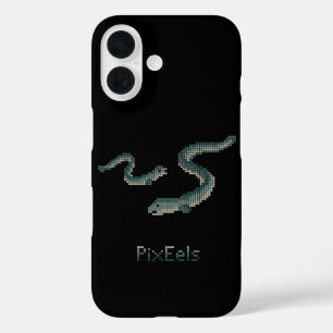 Schattige "PixEels" Gepixelde paling afbeelding iPhone 16 Hoesje