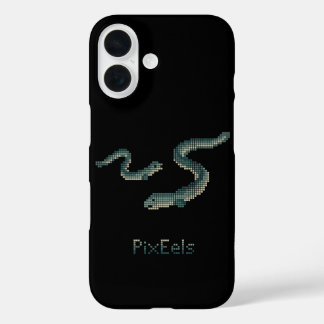 Schattige "PixEels" Gepixelde paling afbeelding iPhone 16 Hoesje