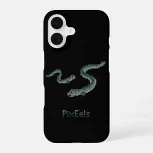 Schattige "PixEels" Gepixelde paling afbeelding iPhone 16 Hoesje