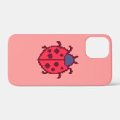 Schattige pixel lieveheersbeestje insect  Case-Mate iPhone case (Achterkant (horizontaal))