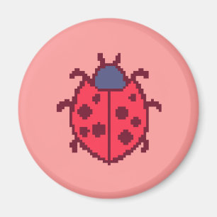 Schattige pixel lieveheersbeestje insect  magneet