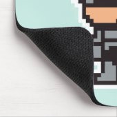 Schattige pixeled robotCop  Muismat (Hoek)