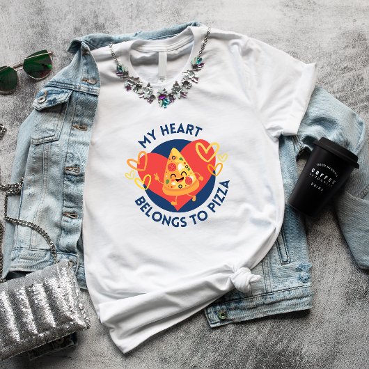 Schattige Pizza Love Grappig Anti-Valentijnsdag ca T-shirt