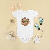 Schattige Pizza Lover Baby Bodysuit