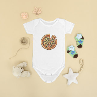 Schattige Pizza Lover Baby Bodysuit