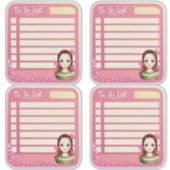 Schattige plakboek te doen lijst planner Stickers (Voorkant)