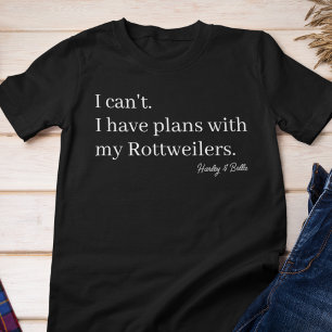 Schattige plannen met mijn Rottweiler-hondmoeder o Tri-Blend Shirt